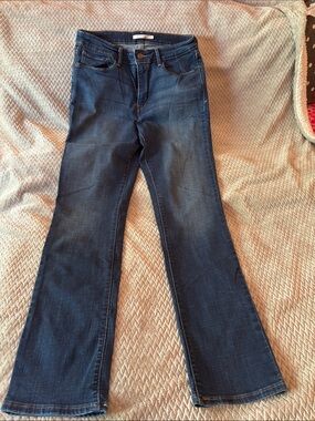 Levi's Dark Blue Mid Rise Skinny Jeans